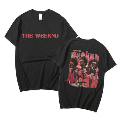 The Weeknd Dawn FM Tshirt Man Loose Cotton Tees Short Sleeve Men Women Hip Hop Casual T-Shirts Top Graphic T Shirts