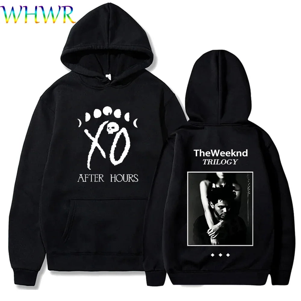 The Weeknd Hoodies Casual Oversized Long Sleeve Sweater Weeknd Hooded Hoodie Polar Fleece Y2K Sweatshirts Men Women Pullover