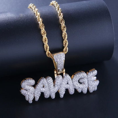 Iced Out Savage Pendant