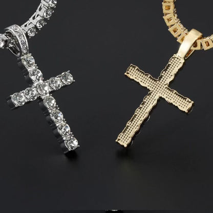 Iced Out Cross Pendant