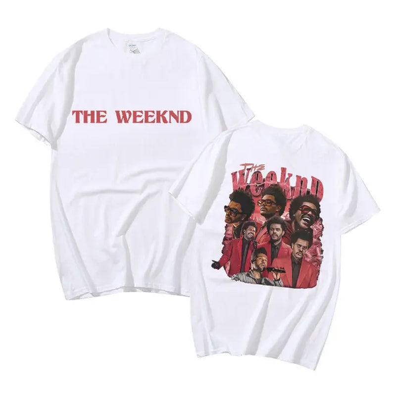 The Weeknd Dawn FM Tshirt Man Loose Cotton Tees Short Sleeve Men Women Hip Hop Casual T-Shirts Top Graphic T Shirts