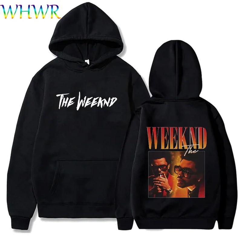 The Weeknd Hoodies Casual Oversized Long Sleeve Sweater Weeknd Hooded Hoodie Polar Fleece Y2K Sweatshirts Men Women Pullover