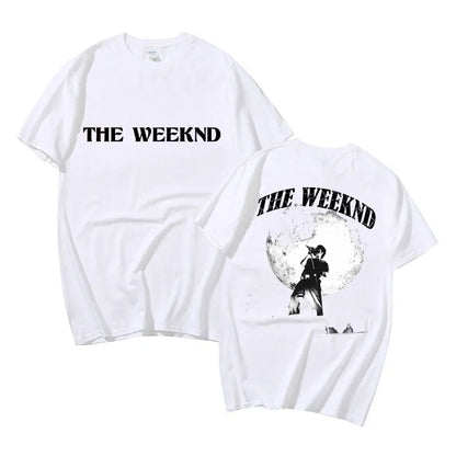 The Weeknd Dawn FM Tshirt Man Loose Cotton Tees Short Sleeve Men Women Hip Hop Casual T-Shirts Top Graphic T Shirts