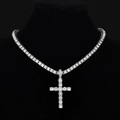 Iced Out Cross Pendant