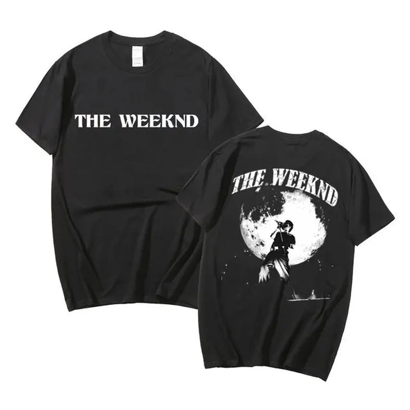 The Weeknd Dawn FM Tshirt Man Loose Cotton Tees Short Sleeve Men Women Hip Hop Casual T-Shirts Top Graphic T Shirts