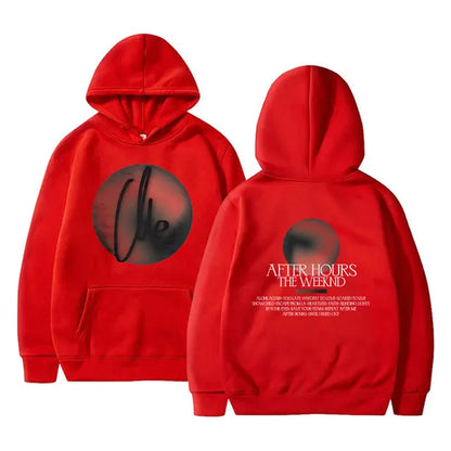 Rapper the Weeknd after Hours Hoodie Male Fashion Streetwear Hoodies Men Women'S Hip Hop Vintage Oversized Pullover Tracksuit