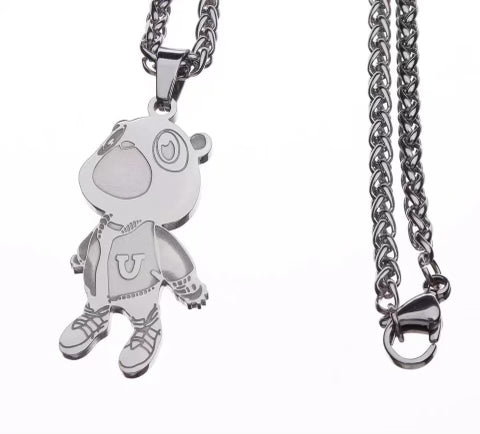 Kanye West College Dropout Bear Necklace