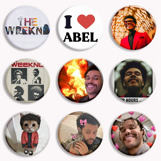 Singer The Weeknd XO Button Pin After Hours Til Dawn Fm Music Album Cover Brooch Badge Bag Decor Fans Collect Friends Gift