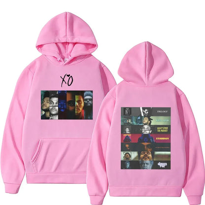 Singer The Weeknd Albums Xo Print Hoodies Men's Hip Hop Style Punk Rock Hoodie Men Women Fashion Oversized Sweatshirt Streetwear