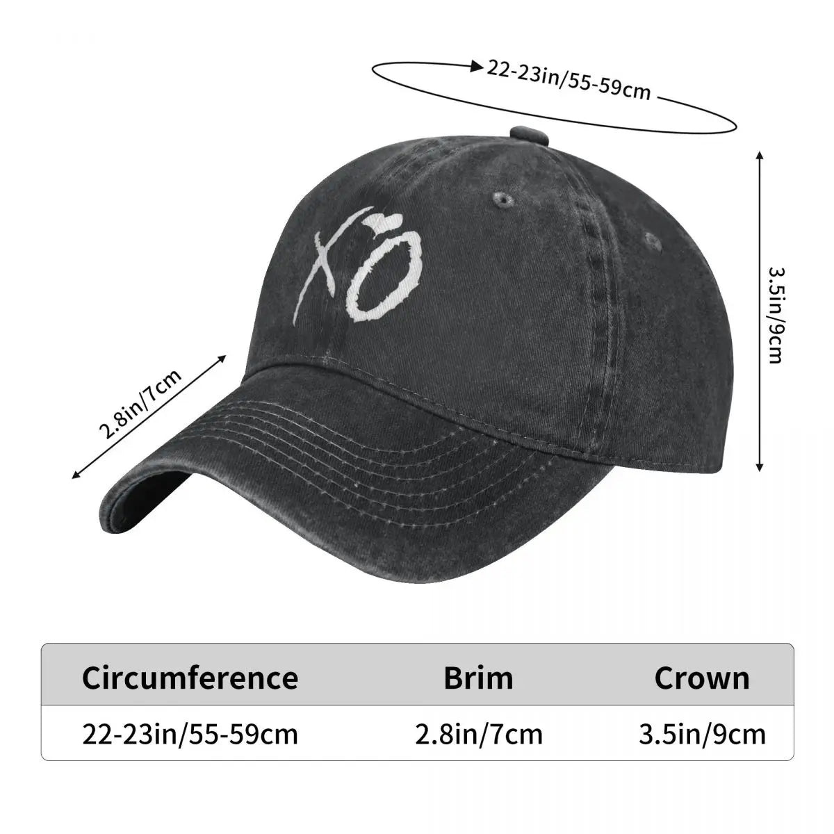 Rapper the Weeknd Dawn FM Baseball Cap Casual Distressed Denim Headwear Unisex Outdoor Running Golf Gift Caps Hat