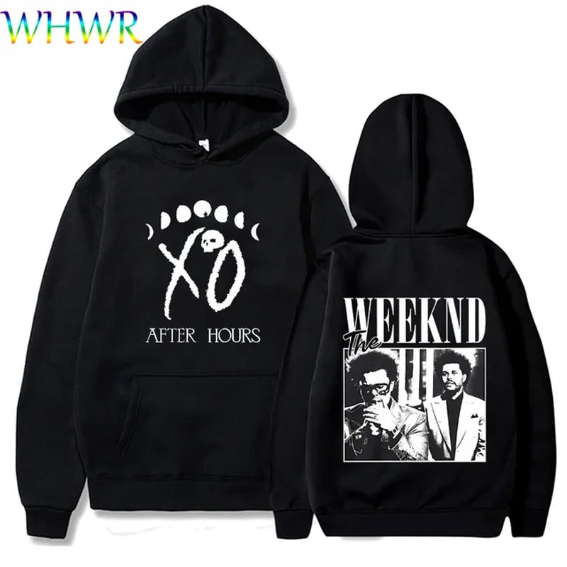 The Weeknd Hoodies Casual Oversized Long Sleeve Sweater Weeknd Hooded Hoodie Polar Fleece Y2K Sweatshirts Men Women Pullover