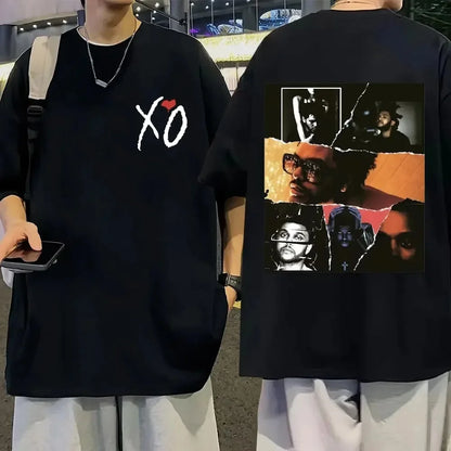 The Weeknd Xo T-Shirt Men Women T Shirt Oversized Cotton Hip Hop Short Sleeve Graphic Tshirt Streetwear Tee Trend Clothes Tops