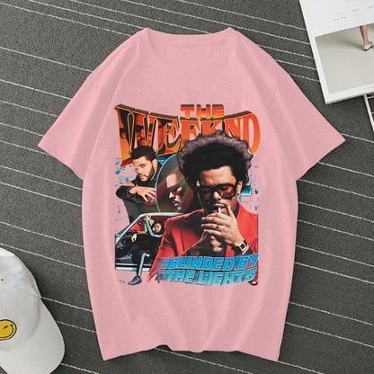 Pop Singer Artist the Weeknd Print Anime Tops Tees Clothes Female T-Shirt Women Cartoon Tee Short Sleeve Fashion Girls T Shirt