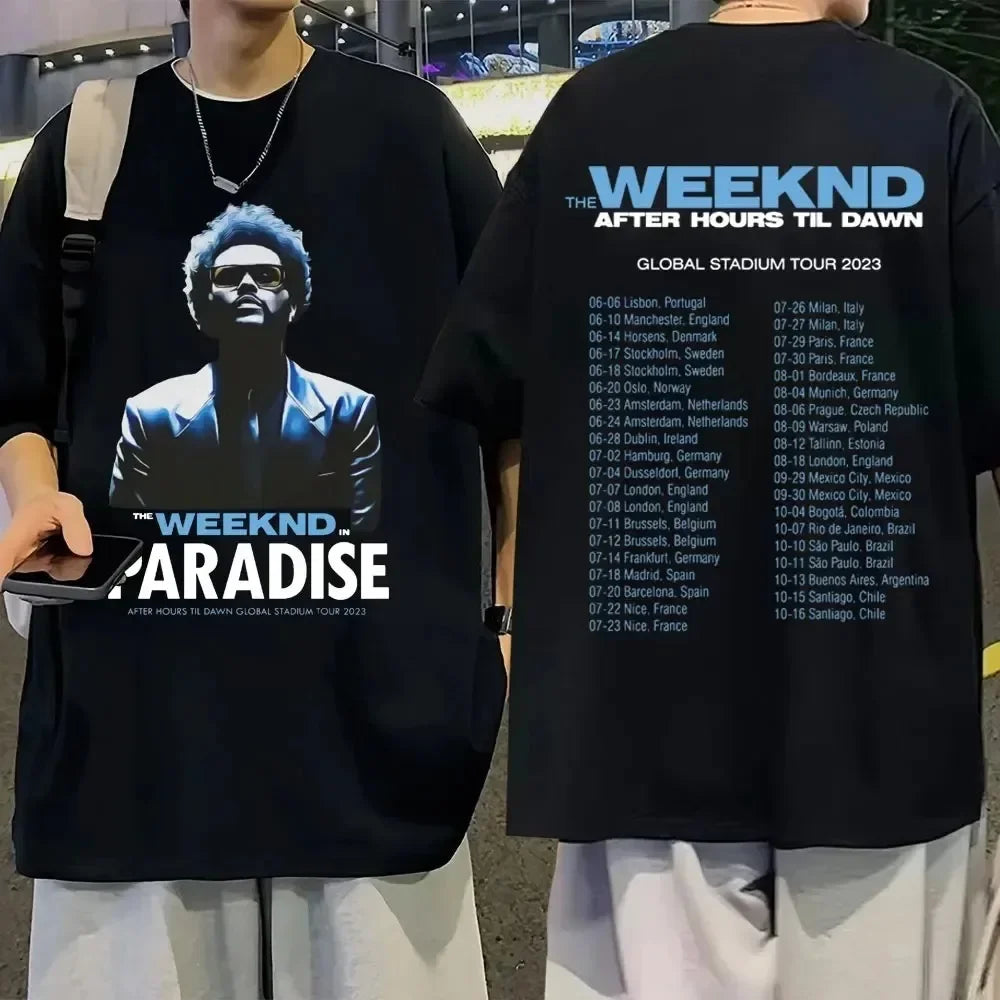 The Weeknd Xo T-Shirt Men Women T Shirt Oversized Cotton Hip Hop Short Sleeve Graphic Tshirt Streetwear Tee Trend Clothes Tops