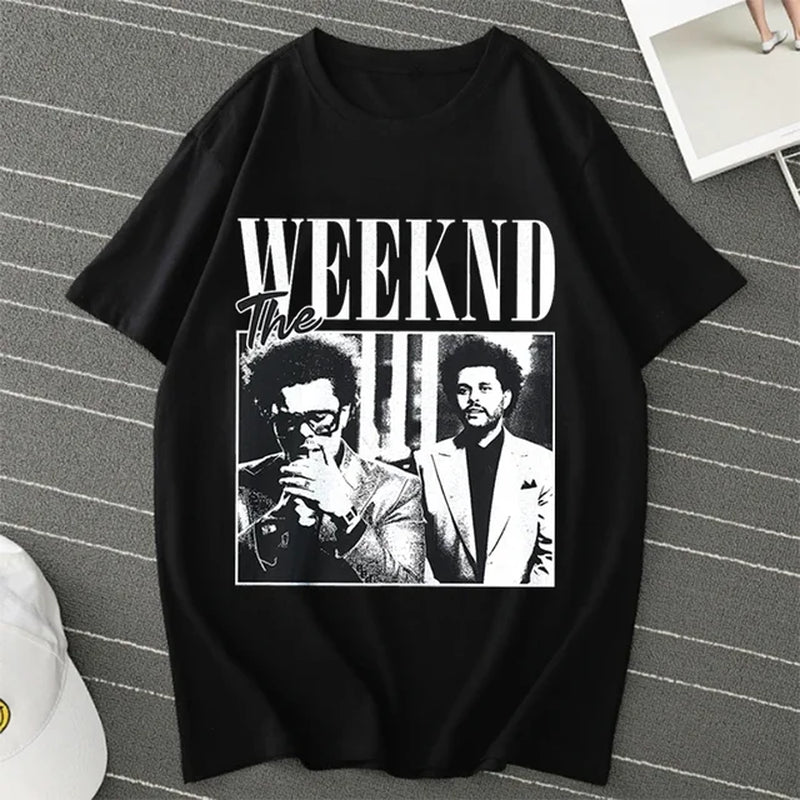 Pop Singer Artist the Weeknd Print Anime Tops Tees Clothes Female T-Shirt Women Cartoon Tee Short Sleeve Fashion Girls T Shirt